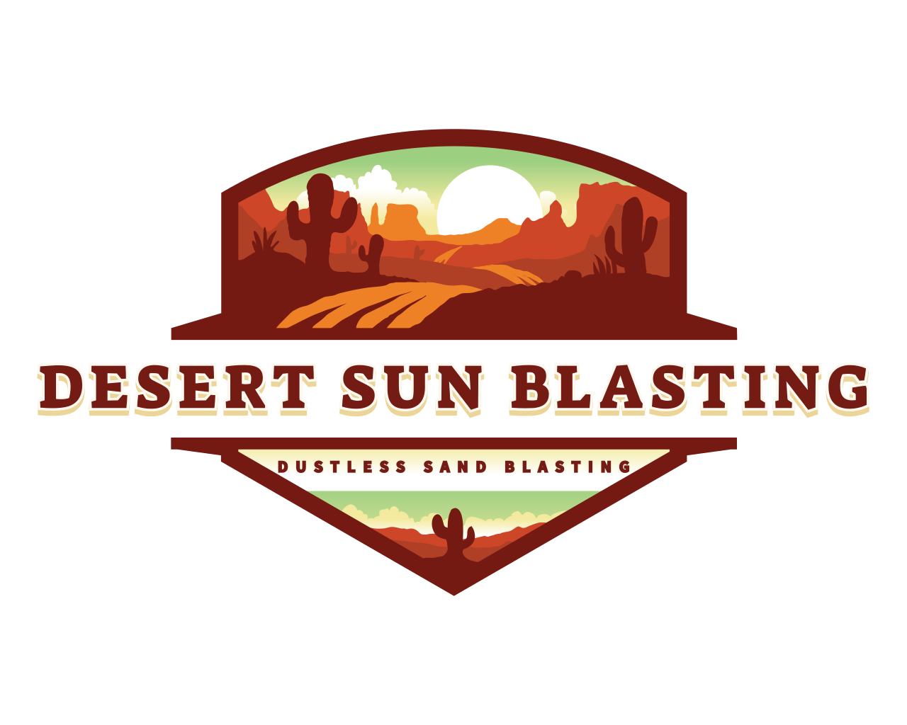 desert sun blasting logo